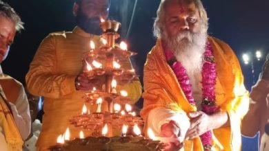 पूर्णिमा पर रायपुर में आयोजित खारून गंगा आरती में शामिल हुए महंत रामसुंदर दास चौथा स्तंभ || Console Corptech