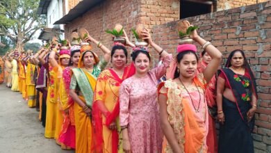 बलौदा में कलश यात्रा के साथ प्रारंभ हुआ अखंड नवधा रामायण, भगवान श्री राम के जीवन चरित्र का गीत संगीत के जरिए किया जा रहा चित्रण चौथा स्तंभ || Console Corptech