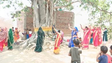 पति की लंबी आयु के लिए सुहागिन महिलाओं ने रखा वट सावित्री व्रत, वट वृक्ष पर पिरोए मन्नतों के धागे चौथा स्तंभ || Console Corptech