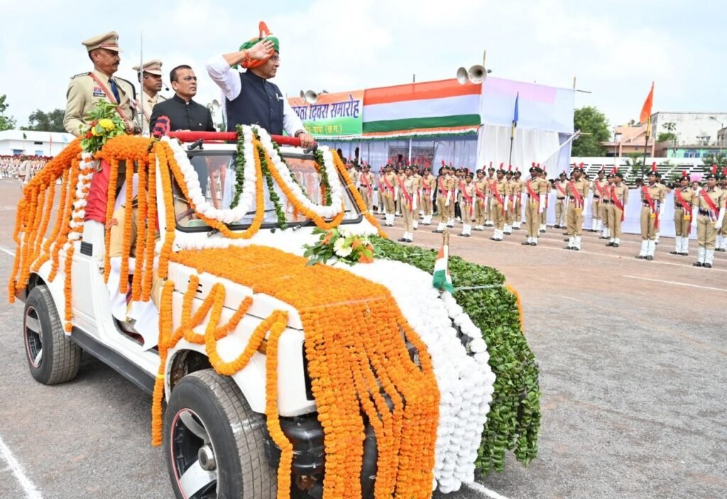 79वें स्वतंत्रता दिवस के अवसर पर राजस्व एवं आपदा प्रबंधन और खेल एवं युवा कल्याण मंत्री टंक राम वर्मा ने किया ध्वजारोहण चौथा स्तंभ || Console Corptech