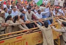 पामगढ़ विधायक शेषराज हरवंश के नेतृत्व में SDM दफ्तर का घेराव, कांग्रेसियों के साथ पुलिस की हुई झूमाझटकी चौथा स्तंभ || Console Corptech