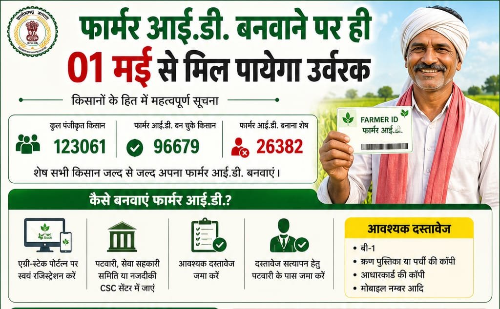 01 मई से फार्मर आईडी अनिवार्य, बिना आईडी नहीं मिलेगा उर्वरक चौथा स्तंभ || Console Corptech