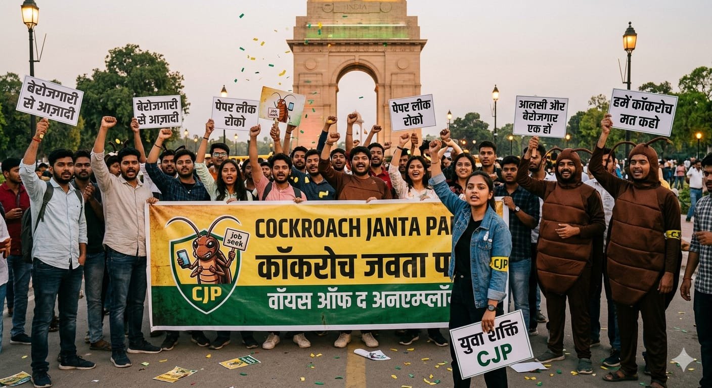 क्या तीसरा विकल्प बन रही कॉकरोच जनता पार्टी? सोशल मीडिया में समर्थन के मामले में महज 6 ही दिन में BJP-Congres को पछाड़ा चौथा स्तंभ || Console Corptech