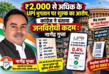 ₹2,000 से अधिक के UPI भुगतान पर शुल्क का आरोप, कांग्रेस ने बताया जनविरोधी कदम : नागेंद्र गुप्ता चौथा स्तंभ || Kshititech