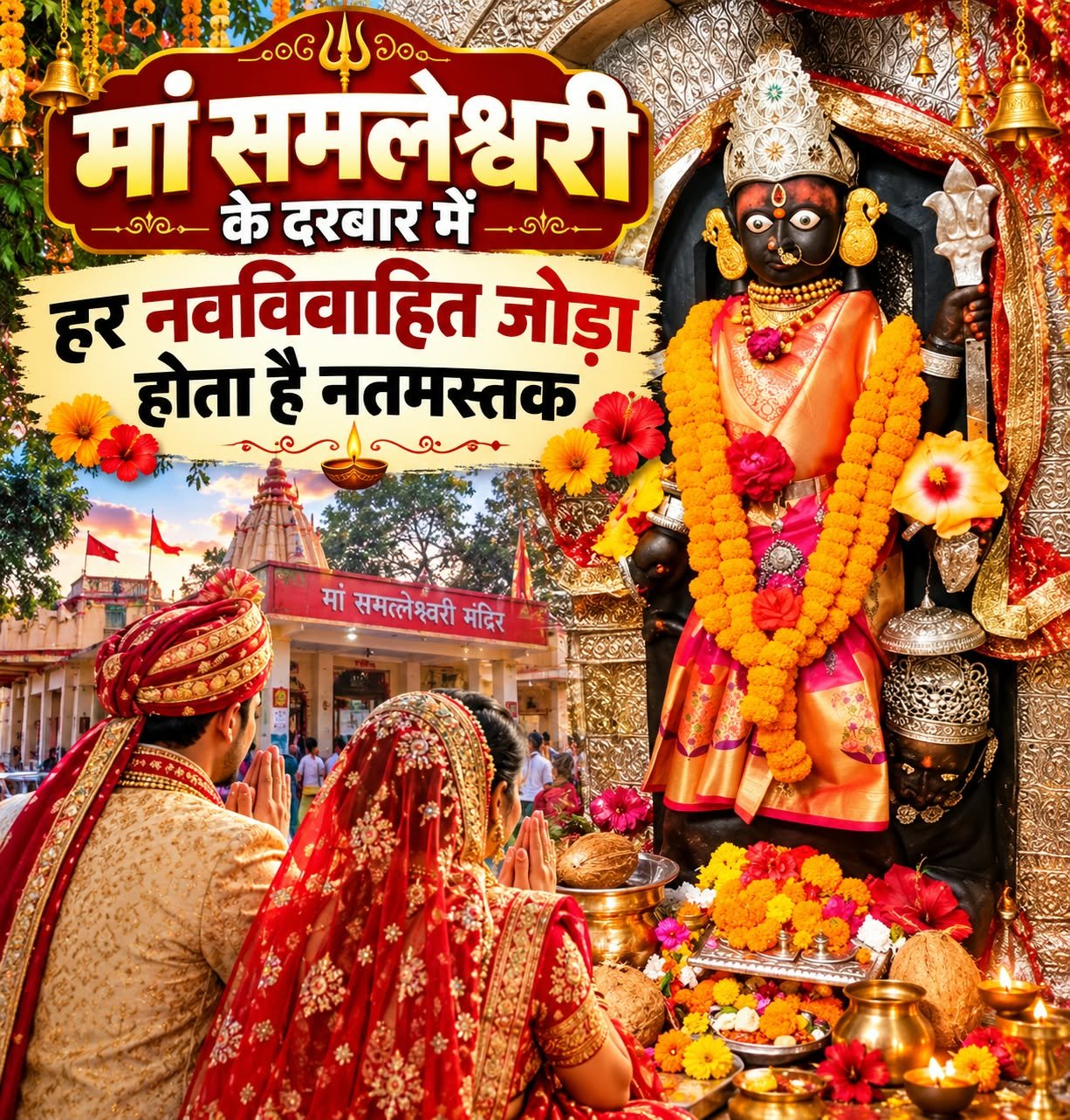 मां समलेश्वरी के दरबार में हर नवविवाहित जोड़ा होता है नतमस्तक, चांपा की कुलदेवी मां सम्लेश्वरी की महिमा अपरंपार चौथा स्तंभ || Kshititech
